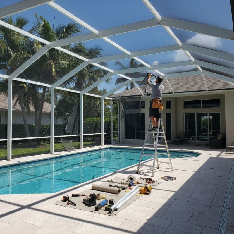 Pool Enclosure Washing
